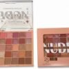 باليت ظلال عيون ملونة ملونة بالوان روز جولد وبني نود ولامع، مظهر طبيعي يدوم طويلا ومقاوم للماء - غطاء - 25 لون نود