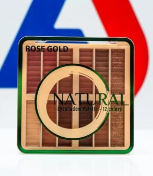 باليت ظل جفون ناتشورال بدرجات لونية دافئة محايدة من روز جولد، 12 لون