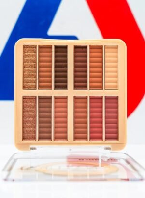 باليت ظل جفون ناتشورال بدرجات لونية دافئة محايدة من روز جولد، 12 لون