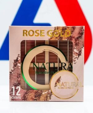 باليت ظل جفون ناتشورال بدرجات لونية دافئة محايدة من روز جولد، 12 لون