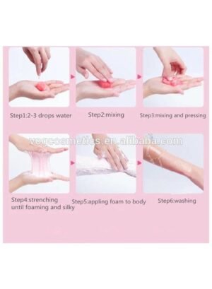 مقشر الجسم من جيلي، مقشر حلوى الحلزون للجسم، 6 كرات، 300 جرام