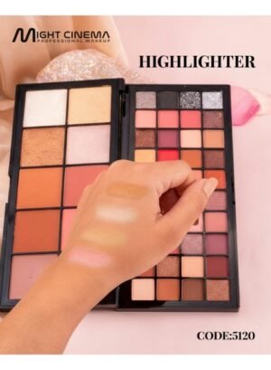 لوحة مايت سينما الجديدة... أساس مكياجكِ الشامل تحتوي على 50 لونًا من: ظلال عيون مطفية