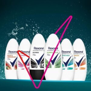 ريكسونا للنساء مزيل العرق رول اون مع لفائف بامبو والصبارللحماية من الرائحة والعرق 72 ساعة 50 مل