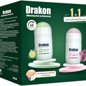 دراكون مزيل عرق رول اون من وايتنينغ بينك بابل 50 مل + العرق باشن بايك للتبييض