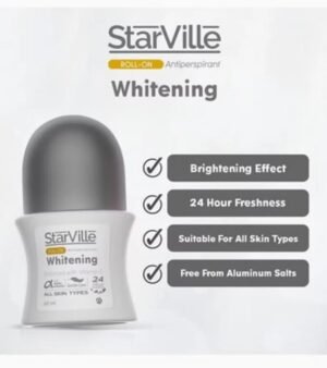 مزيل عرق رول اون لتفتيح البشرة للنساء من ستار فيل، 60 مل