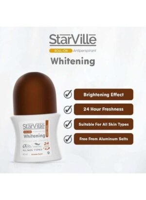 مزيل عرق للتفتيح رول أون (60 مل) - خلاصة اللؤلؤ أندر أرم أكثر إشراقًا