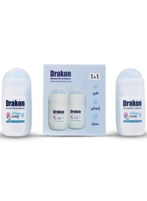 دراكون مزيل عرق رول اون للتبييض حلوى كاندي 50مل 1+1