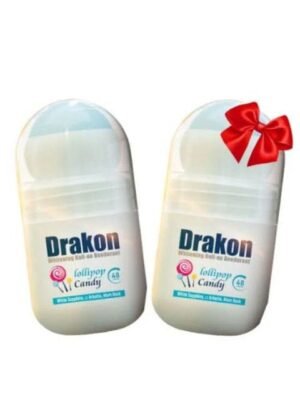 دراكون مزيل عرق رول اون للتبييض حلوى كاندي 50مل 1+1